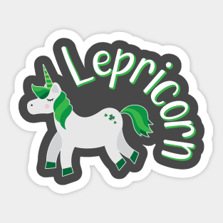 Lepricorn Unicorn St Patricks Day Sticker